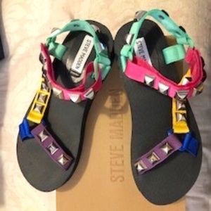 Steve Madden Multi Color Sandals